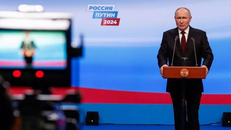 Putin mban fjalimin e fitores pas perfundimit te zgjedhjeve